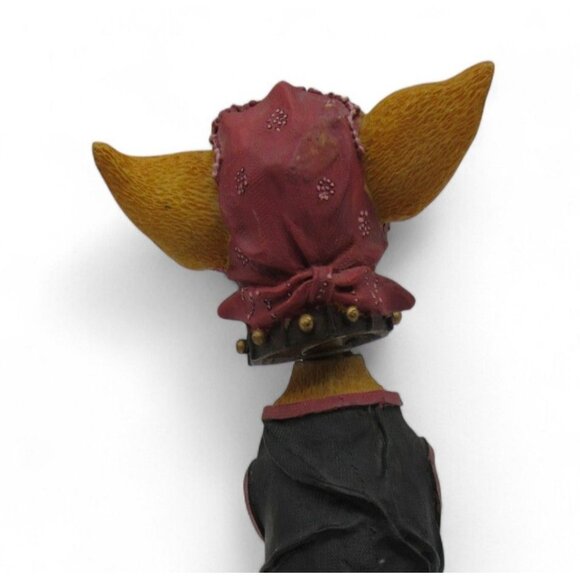 CHIHUAHUA Bobble Head FIGURINE With Bandana And Collar Resin 6" Tall - Picture 7 of 10